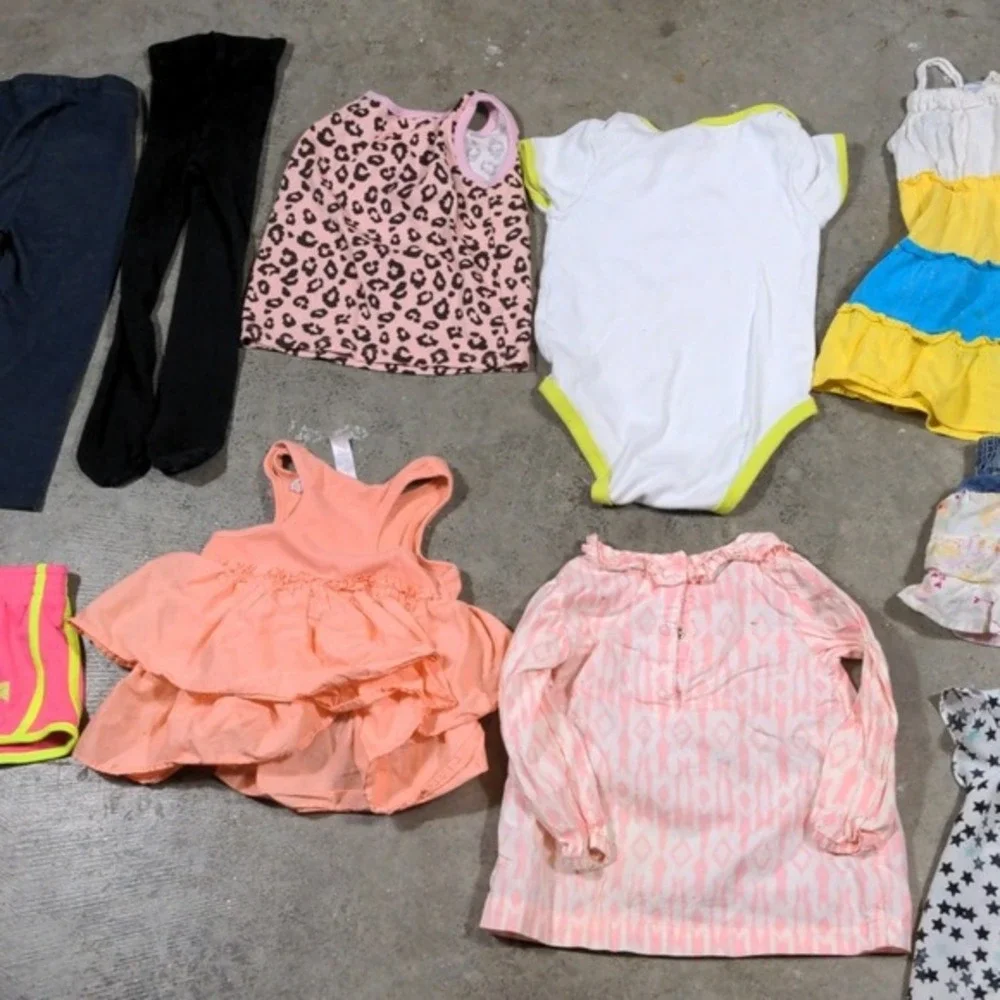 Baby Girl Toddler Clothing Lot 2T 24M 10pc Lot Mixed Brands Nike Carters Jumping